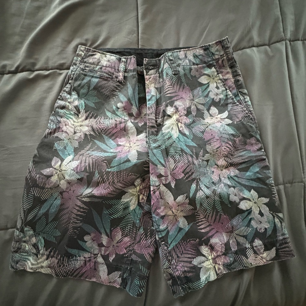 American Eagle Outfitters Floral Men's Shorts - Black, Pink, Green
